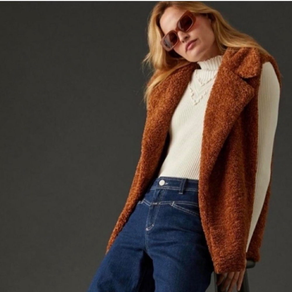Pilcro Anthropologie Teddy Vest one size BNWT